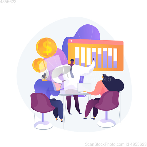 Image of Business meeting vector concept metaphor