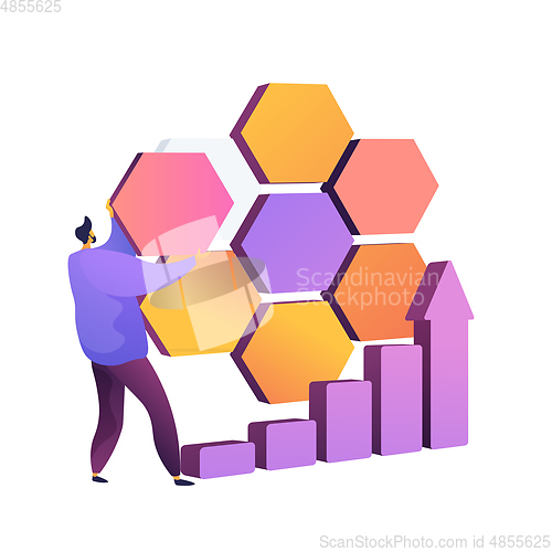 Image of Market segmentation vector concept metaphor.