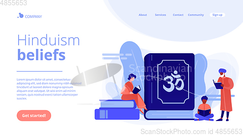 Image of Hinduism concept landing page.