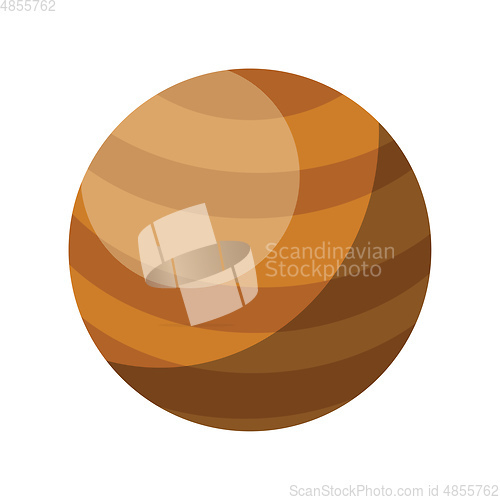 Image of Simple Jupiter vector illustration on white background