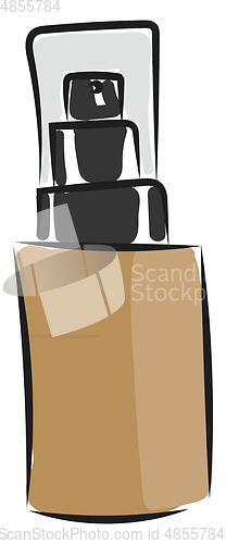 Image of A bottle of concealer vector or color illustration