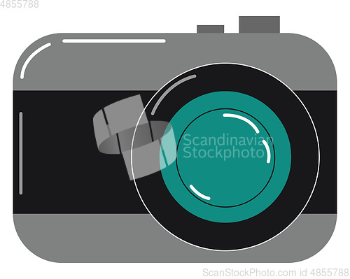 Image of Painting of a camera vector or color illustration