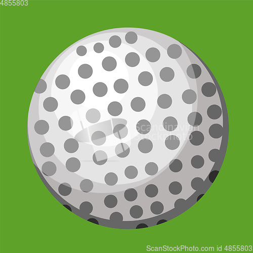 Image of White Ball vector color illustration.