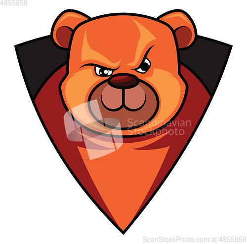 Image of Gaming logo of a bear  illustration vector on white background 