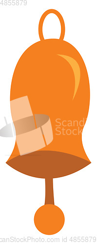 Image of A bell with clapper vector or color illustration