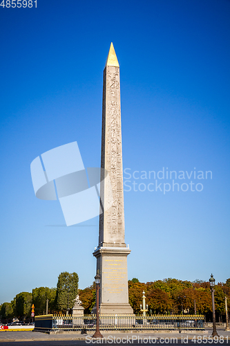 Image of Obelisk of Luxor in Concorde square, Paris