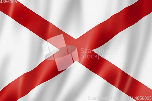 Image of Alabama flag, USA