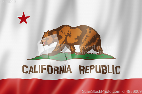 Image of California flag, USA