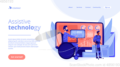 Image of Assistive technology concept landing page