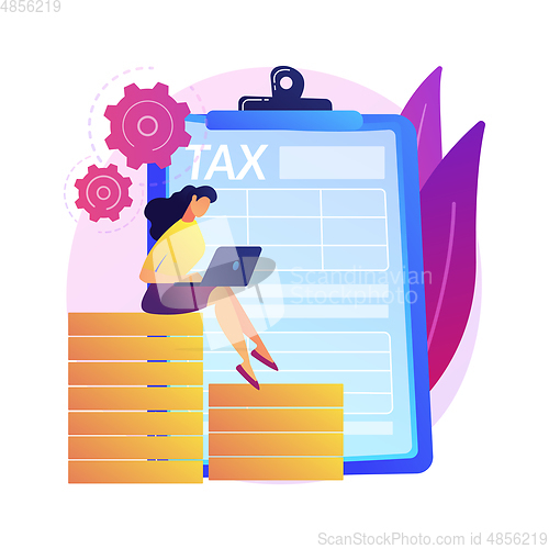 Image of Financial consultant vector concept metaphor