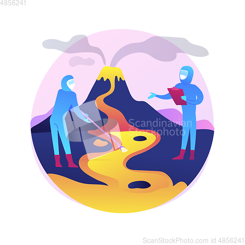 Image of Volcanology abstract concept vector illustration.