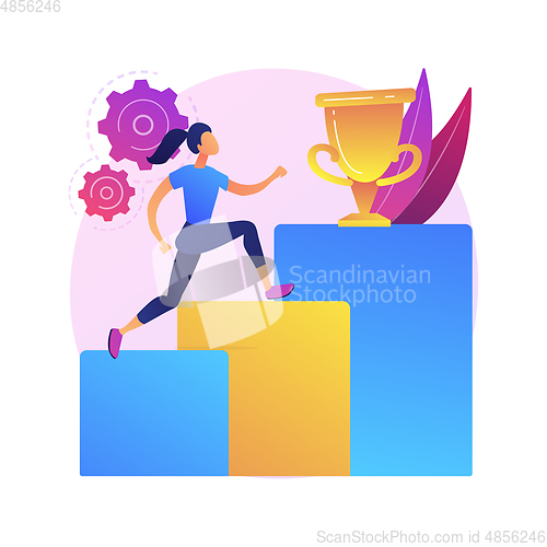 Image of Personal development abstract concept vector illustration.