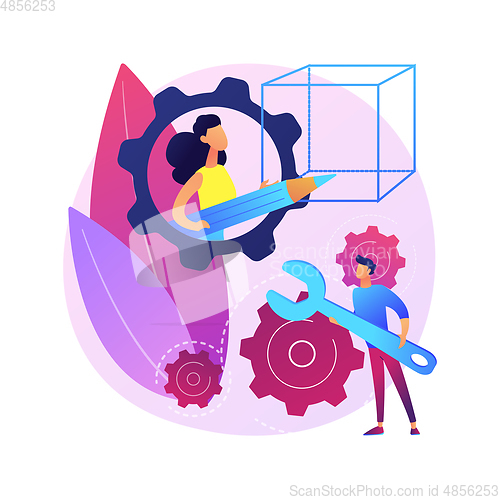 Image of STEM activities abstract concept vector illustration.