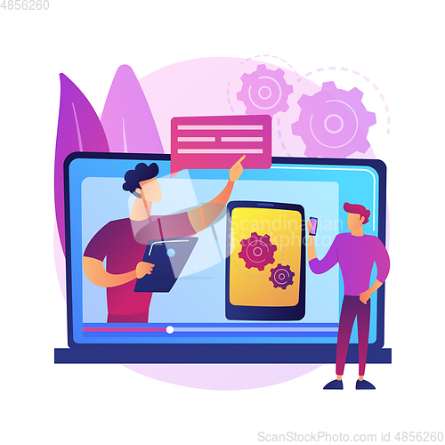 Image of Technical review abstract concept vector illustration.