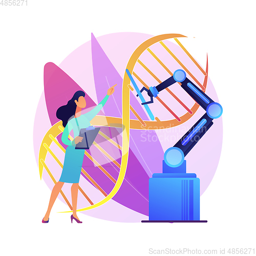 Image of Bioethics abstract concept vector illustration.