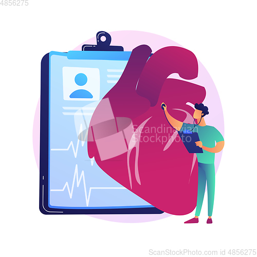 Image of Hearing screening abstract concept vector illustration.