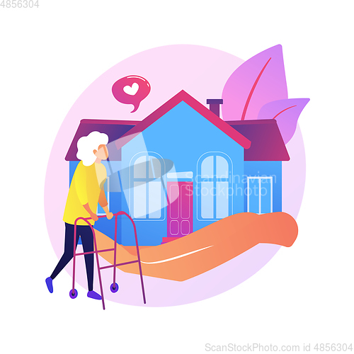 Image of Home help abstract concept vector illustration.