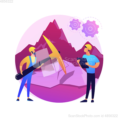 Image of Petrology abstract concept vector illustration.