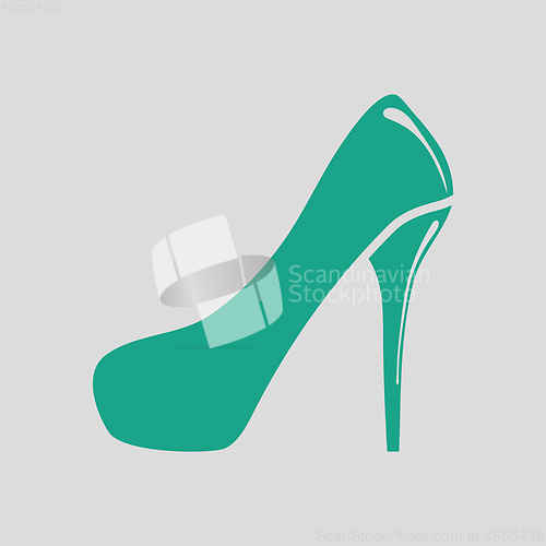 Image of Female shoe with high heel icon