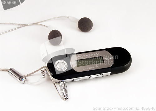 Image of isolated mp3 player