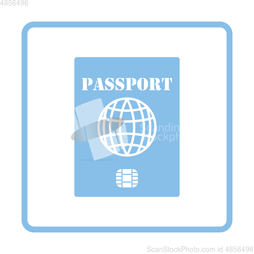 Image of Passport with chip icon