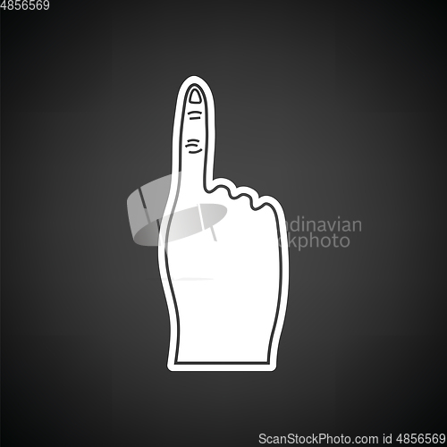Image of Fans foam finger icon