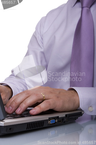 Image of working businessman