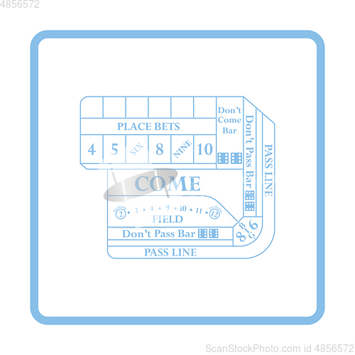 Image of Craps table icon