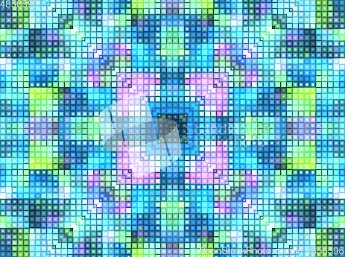 Image of Bright background with mosaic pattern