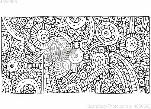 Image of Abstract hand-drawn outline pattern