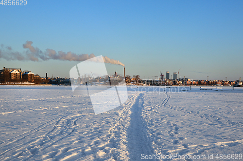 Image of Footpath on Frozen Sea 