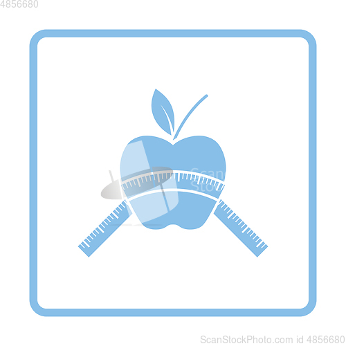 Image of Apple with measure tape icon