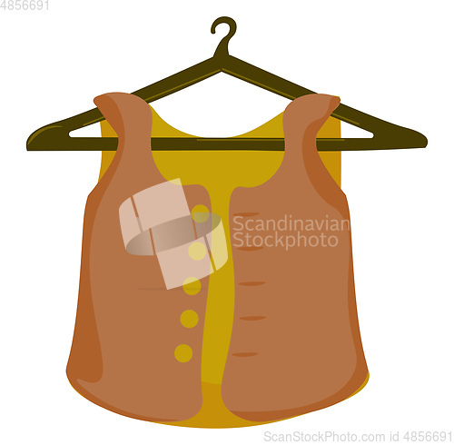 Image of Clothes hanger vector or color illustration