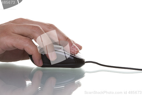Image of hand using a mouse