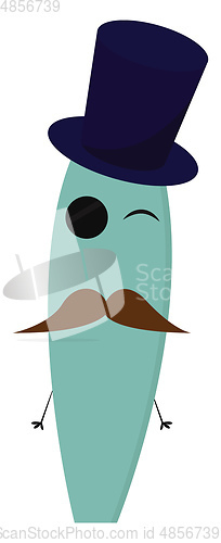 Image of A winking monster vector or color illustration