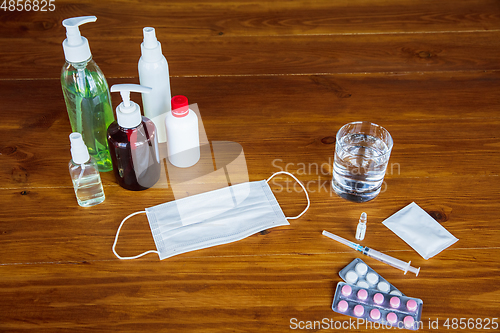 Image of Essential goods during epidemic - prevention and protection of coronavirus spreading