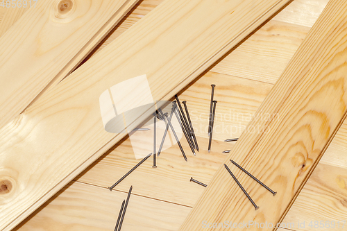 Image of boards and nails