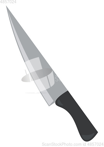 Image of A sharp kitchen knife vector or color illustration