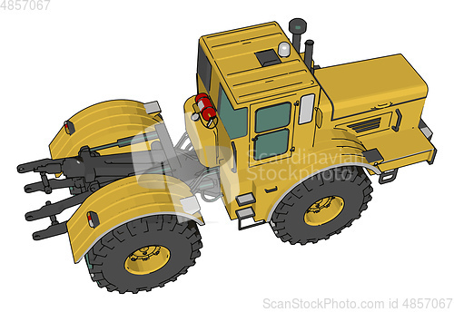 Image of A farm vehicle vector or color illustration