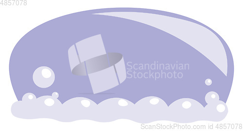 Image of A blue color soap bar used as body and skin care vector color dr