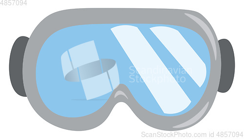 Image of An image of a ski goggles vector or color illustration