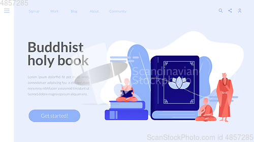 Image of Buddhism concept landing page.