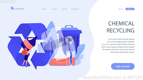 Image of Chemical recycling concept landing page.