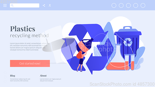 Image of Chemical recycling concept landing page.