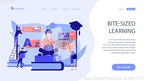 Image of Personalized learning concept landing page