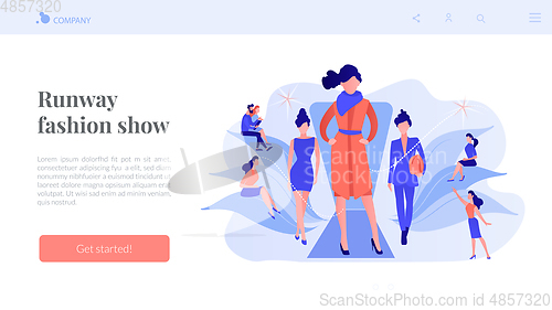 Image of Fashion week concept landing page.