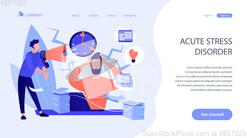 Image of Stress concept landing page