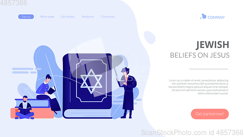 Image of Judaism concept landing page.