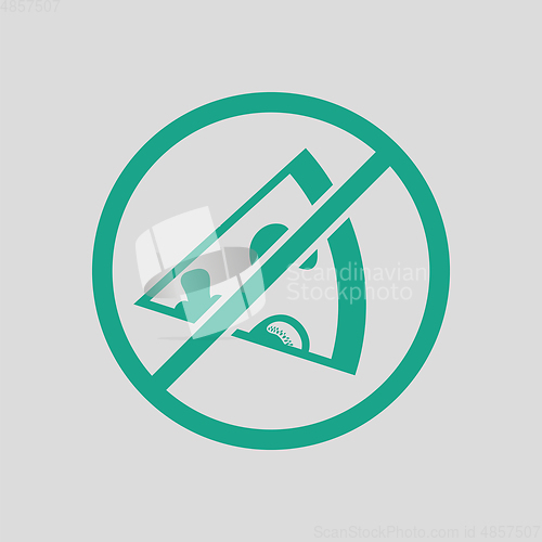 Image of Prohibited pizza icon