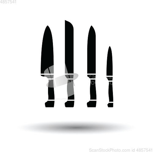 Image of Kitchen knife set icon